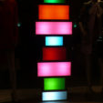 Lightbox Window Displays, 2012<br> OSB, acrylic sheet, fluorescent lights, cable<br> 222.6cm x 70cm x 21.5cm, 173cm x 60cm x 21.5<br><br>  David Batchelor For Stella McCartney